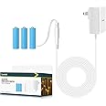 Lenink AC Power Supply Adapter for 3 AA Battery, AA Battery Replacement Adapter for LED Light, Decorations (White)
