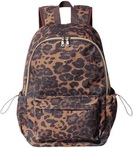 Cheetah Print Y2K Backpack Daypack Bookbag Fashion Shoulder Bag Fuzzy Cheetah Cute Backpack, Y2k Purse Fleece Chic Bookbag  main image 2
