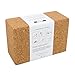 Yoga Blocks and Strap Set, Cork Yoga Blocks 2 Pack with Cotton Yoga Strap, Professional Quality Props