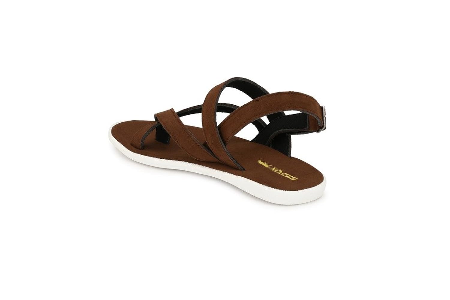big fox men's leather suede sandals.(brown)