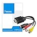 INSTEN VGA to RCA Cable, VGA to TV 3 RCA S-Video AV Adapter (VGA-RCA) for Laptop PC Computer Video Out TV HDTV LCD Projector Monitor (ONLY Work with PC Video Card Supports TV Output Through VGA Port)