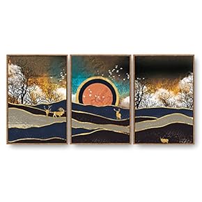 SIGNFORD 3 Piece Framed Canvas Home Artwork Decoration...