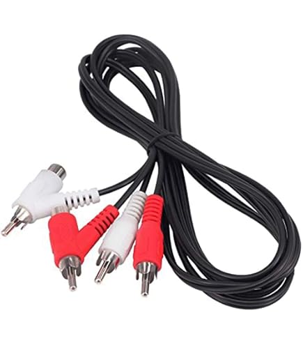 Amazon.com: Yeworth RCA Audio Piggyback Extender Cable, 5Ft 2 RCA