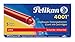 Pelikan 4001 GTP/5 Ink Cartridges for Fountain Pens, Brilliant Red, 1.4ml, 5 Pack (310623)