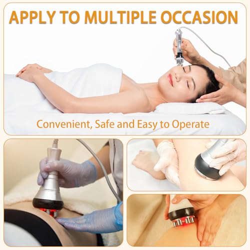 40K Body Slimming Machine, 4 in 1 Lipocavitation Radiofrequency Body Sculpting Machine, Face and Whole Body Massager Slimming and Firming
