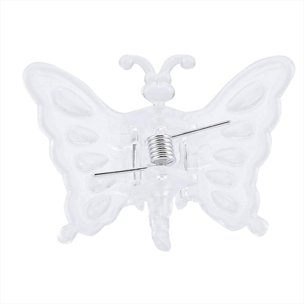100pcs Butterfly Orchid Clips, Transparent Plastic Mini Plant Clips Cute Hair Clips or Garden Flower Orchid Vine