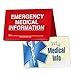 STORE SMART - Folding Wallet Vial of Life & Pet Records - 5-Pack - Emergency Medical Information Holder for ID - VOLPRWLT-5