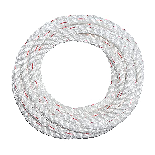 SGT KNOTS Twisted Poly Dacron Rope 3 Strand Line with Polyolefin Core