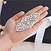 XINFANGXIU Silver Rhinestone Applique Crystal Belt Wedding Bridal Sash Pearls