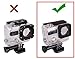 Vicdozia Waterproof BacPac Back Door Case(Not Standard Backdoor) For GoPro BacPac LCD Screen/Expansion Extended Battery BacPac, For GoPro Hero 4/3+ Original Standard Waterproof Housing Case