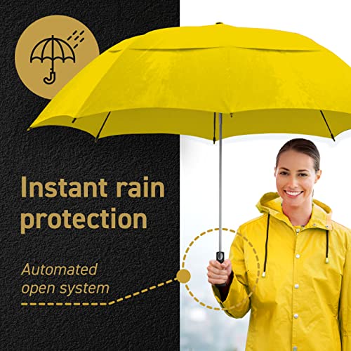 EEZY Golf Umbrella 58 Inch Windproof Rain Umbrellas w/Double Canopy