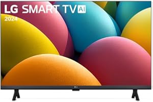 Smart TV 32" LG HD 32LR600B Processador α5 Ger6 AI Alexa integrado LG Channels webOS 23 compatível com Controle Smart Magic