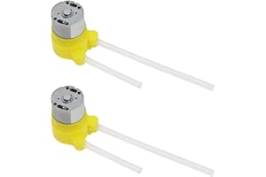 ECSiNG 2pcs 60ml/min 12V Peristaltic Pump DIY Small Liquid Dosing Pump Suitable for Aquarium Soap Dispenser Hand Sanitizer Lab Analysis Experiments