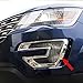 ABS Chrome Car Front Fog Light Lamp Cover Trim Trims Fit For Ford Explorer 2015 2016 2017