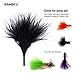 SAMSFX Marabou for Fly Tying Materials Trout Flies Making 100 Pieces in Pack