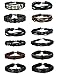 LOYALLOOK 6pcs Leather Bracelet for Men Cuff Bracelet Set Adjustable