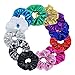Speerise Metallic Gymnastic Dance Cute Hair Scrunchie Pack for Girls Women Ponytail Holders Elastic Hair Bands Scrunchie Bobbles Hair Tie Ropes Scrunchie