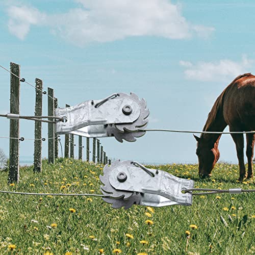 Fence Shock Electric Fence Wire Strainer, 10PCS Heavy Duty Inline Wire