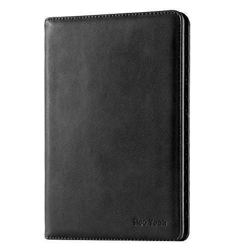 iPad Pro Samrt Case 9.7, Ace Teah Ultra Slim Pu Leather Case Cover Auto Wake / Sleep Case Heavy Duty Protection Folio Stand Wallet Case with Hand Strap and Card Slots for Apple iPad Pro 9.7 -Black