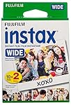 Fujifilm instax Wide Instant Film, 20 Exposures, White, New Packaging