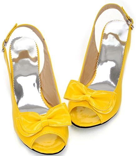 Women's Beautiful Peep Toe Kitten Heel Bowtie Slingback Shoes Party Dress Sandals