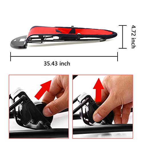 Liitrton Portable Foldable Bouncer Bliss Adjustable Bouncer Bliss for Toddlers Babies Kids (Black/Red)