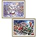 2 Pack 5D DIY Diamond Painting by Number Kits，for Christmas hut(16X12inch) Merry Christmas(16X12inch)
