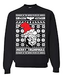 Merry Trumpmas Donald Trump Ugly Christmas Sweater Unisex Crewneck Sweatshirt