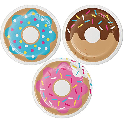 Donut 7 Inch Cake/Dessert Plates (8 ct)