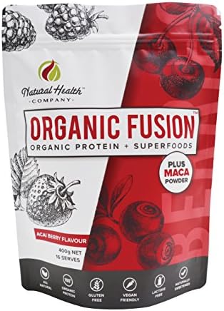 ORGANIC FUSION Protein Superfoods VEGAN &amp; Gluten Free 16 Servings (AcaiBerry)