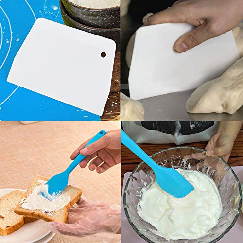 Silicone Baking Mat 20" x 16" for Pastry Rolling with Measurements, Liner Heat Resistance Table Placemat Pad Pastry Board, Thick Reusable Nonstick Silicone Pastry Mat for Pizza Cake Fondant Pie Crust