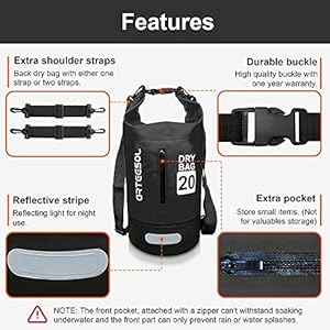 Schnorchelmasken 51uf8iMgr5L. SS300 Mode und Praktisch - Die wasserdichte Tasche ist ist die neueste Version auf dem Markt. Spezielle Verbundmaterialien, schlank und leicht, aber robust und langlebig. Neueste Heißpresstechnologie für mehr Ausdauer. Verweigern undicht, Müll brechen. Machen Sie es zu Ihrem, sparen Sie Geld und genießen Sie Bootfahren, Schwimmen und Kajakfahren, ohne sich jemals wieder um Ihr Hab und Gut zu sorgen! Der Arteesol wasserfester Beutel ist das ideale Zubehör für Ihr nächstes Abenteuer.
Super Design das weiche wasserdicht PVC Material, klare Mode -Textur, mit einfachem Styling. Egal wo du bist, es ist eine besser Wahl für dich, dein edles Temperament zu enthüllen. Gehen Sie niemals aus der Mode. Verstellbare doppelte Schulterriemen und Langer Tragegurte für vielseitige Tragemöglichkeiten.
Größe und Farbe - Zur Auswahl stehen 4 Farben und folgende Größen: 5l 10l 20l 30l; und 4 verschiedene Farben schwarz grau orange und gelb je nach Bedarf für kleine oder große Reisen geeignet oder einfach wenn Du mit dem Fahrrad oder BOOT zur Reisen fährst, schützt die wasserfeste Tasche Deine Wertsachen vor Nässe, Staub, Schnee und Schmutz.