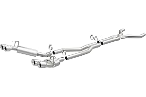 MAGNAFLOW EXHAUST PRODUCTS MagnaFlow Performance Exhaust System 15053: Cat-Back, Street Series, For 2013-2015 Chevrolet Camaro, Quad Split Rear Exit Style