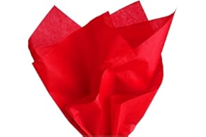PMLAND 100 Sheets Red Tissue Paper Bulk, 20x15 Inches Wrapping Tissue Paper for Gifts, Bags, Crafts, Holidays, Birthdays, Party Decorations