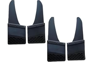 Cheetah Pro Kick Back Mud Flaps 14 inches Wide Universal 4 PCS Set Aluminum with Stainless Steel Hardware (Upgraded Material)