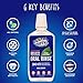 All Natural Mouthwash - Made in USA - REMOVES BAD BREATH and TOOTH PLAQUE - Best Alcohol Free Oral Rinse for Tartar Defense, Fresher Breath, and Healthier Gums - Mint Flavor.  