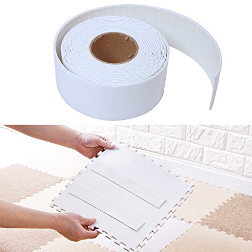Ewinever 2-Pack Adhesive Anti-slip Carpet Tape Stickers For Rugs Mats Pads Runners Works on ANY Floor