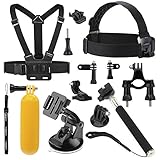 Luxebell Basic Common Accessories for Gopro Hero 5/4/3+/3/2/1, DBPOWER Waterproof Action Cam 12MP/ EX5000 WIFI 14MP FHD