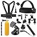 Luxebell Basic Common Accessories for Gopro Hero 5/4/3+/3/2/1, DBPOWER Waterproof Action Cam 12MP/ EX5000 WIFI 14MP FHD