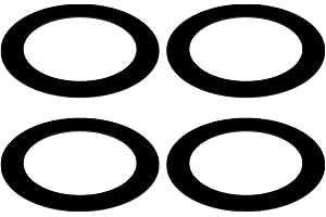 Awclub Black Goof Trim Ring for 3 Inch Recessed Cans Downlights for Ceiling Light Fixtures, 4 Pack 3.2-Inch Inner Diameter, 4.5-Inch Outer Diameter, Steel Construction