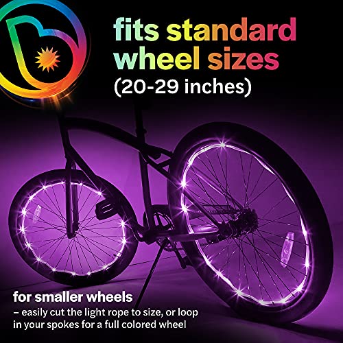 Brightz WheelBrightz LED Bike Wheel Spoke Lights, Purple, 1 Wheel Light