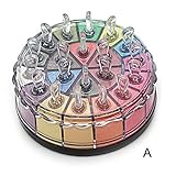 20 colors eye shadow palettes,Tuscom Shimmer Glitter Eye Shadow Powder (Multicolor A)