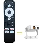 RUOYINKE Voice Remote Control Compatible for Sovboi S61Pro Home Full HD 1080P Mini Projector