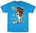 The New Day Feel The Power Authentic Men's T-Shirt (Medium) Blue