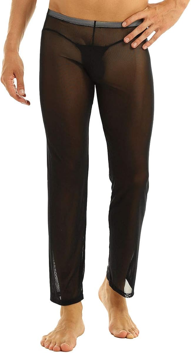 CHICTRY Men's Sexy See Through Mesh Gauze Underwear Pants