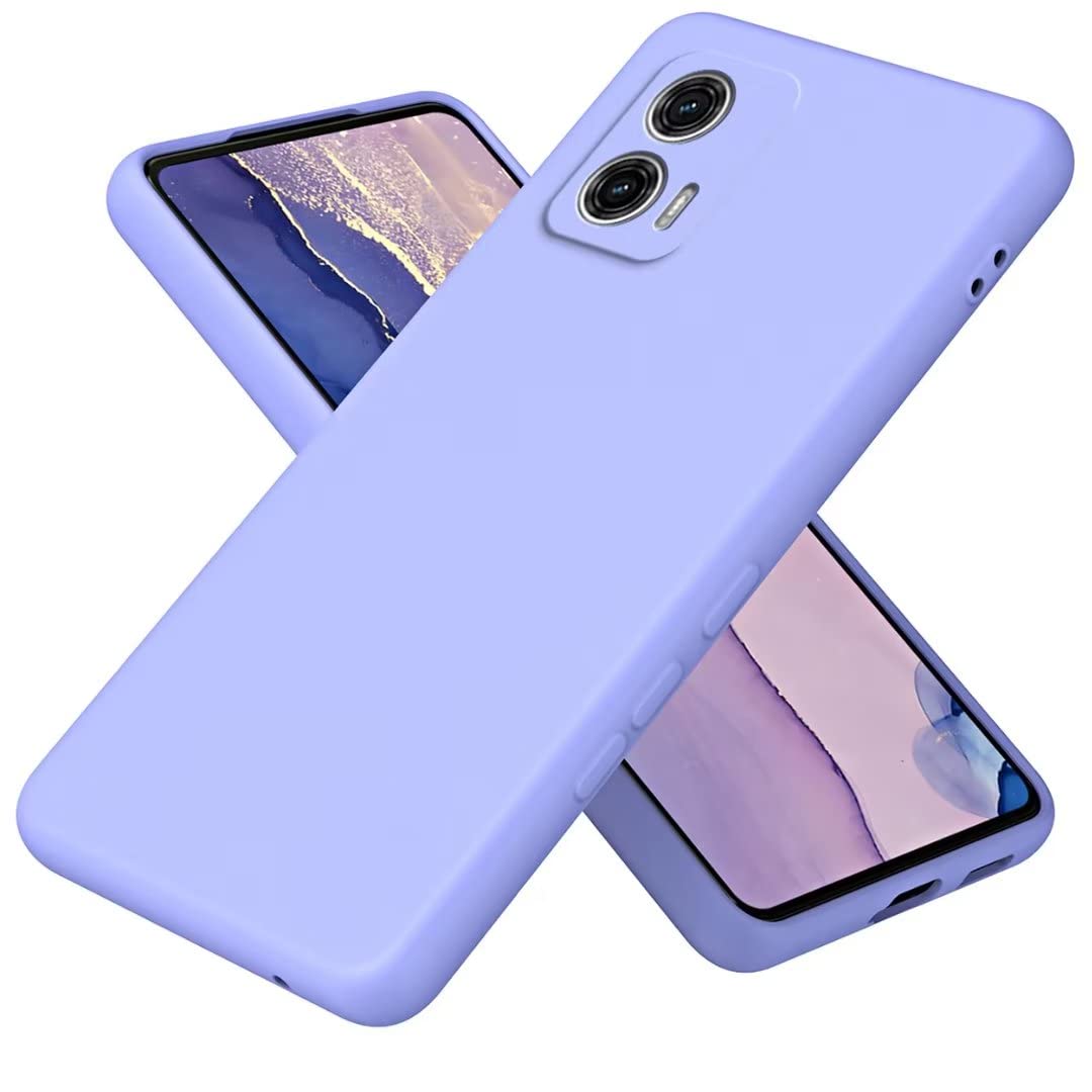 COMAKU Case for Motorola Moto G73, with Camera Soft TPU Silicone Protection Cover with Shockproof Bumper - Purple