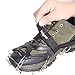 Traction Cleats Ice Snow Grips with 18 Spikes for Walking, Jogging, Climbing and Hiking (Black,XL(New))