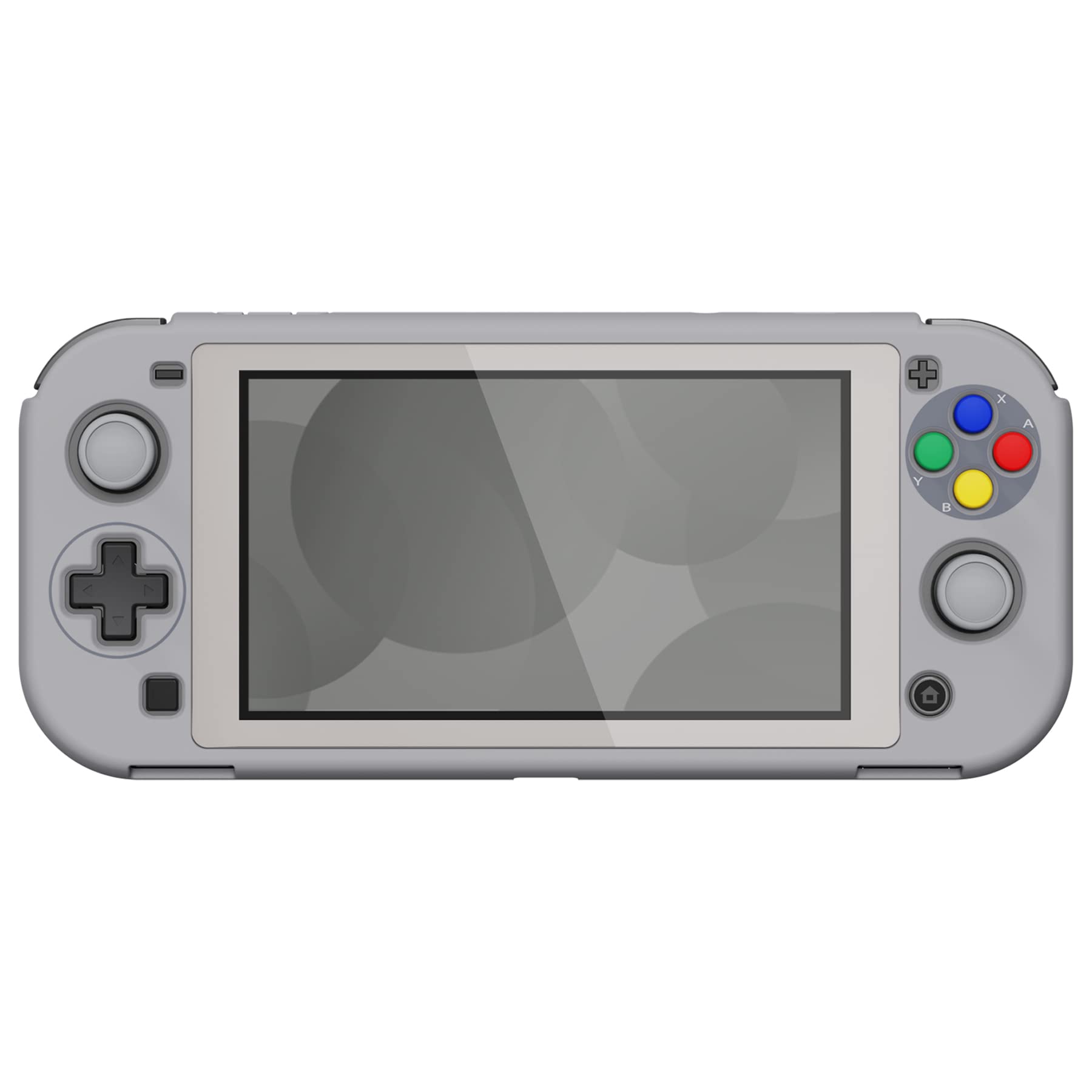 PlayVital ZealProtect Protective Case for Nintendo Switch Lite, Hard Shell Ergonomic Grip Cover for Nintendo Switch Lite w/Screen Protector & Thumb Grip Caps & Button Caps - SFC SNES Classic EU Style