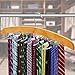 ANKO Tie Belt Hangers 2 Pack, Adjustable Rotating 24 Clip Scarf Racks Holder Hook for Homewares Closet Accessories Organizers Storage