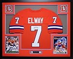 John Elway Autographed and Framed Orange Crush Broncos Jersey Auto JSA COA (Free Shipping!!)